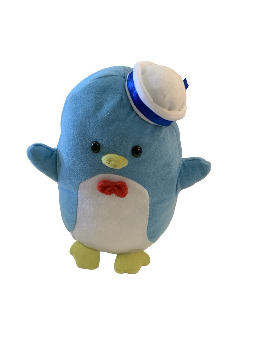 Sanrio Tuxedo Sam Plush 10 Inch Blue Penguin with Hat 2012 Stuffed Animal Fiesta